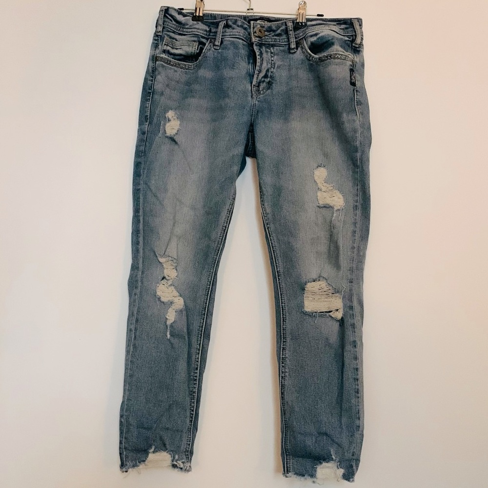 Silver Jeans Co. SUKI Skinny Crop Lightwash